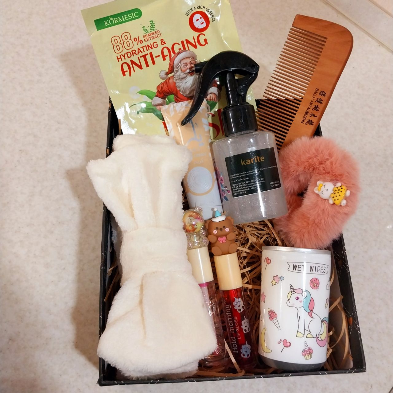 باکس هدیه تولد دخترانه قهوه ای روز دختر